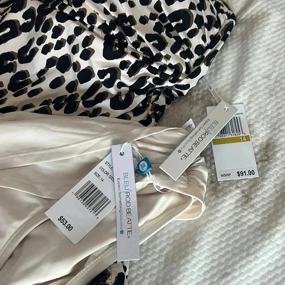 Bleu Rod Beattie Bandeau Tankini Cheetah - Picture 12 of 13